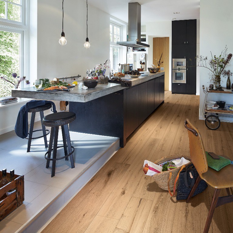 Паркетная доска Meister HD 300 Lindura Дуб Рустик 8520 фото в интерьере